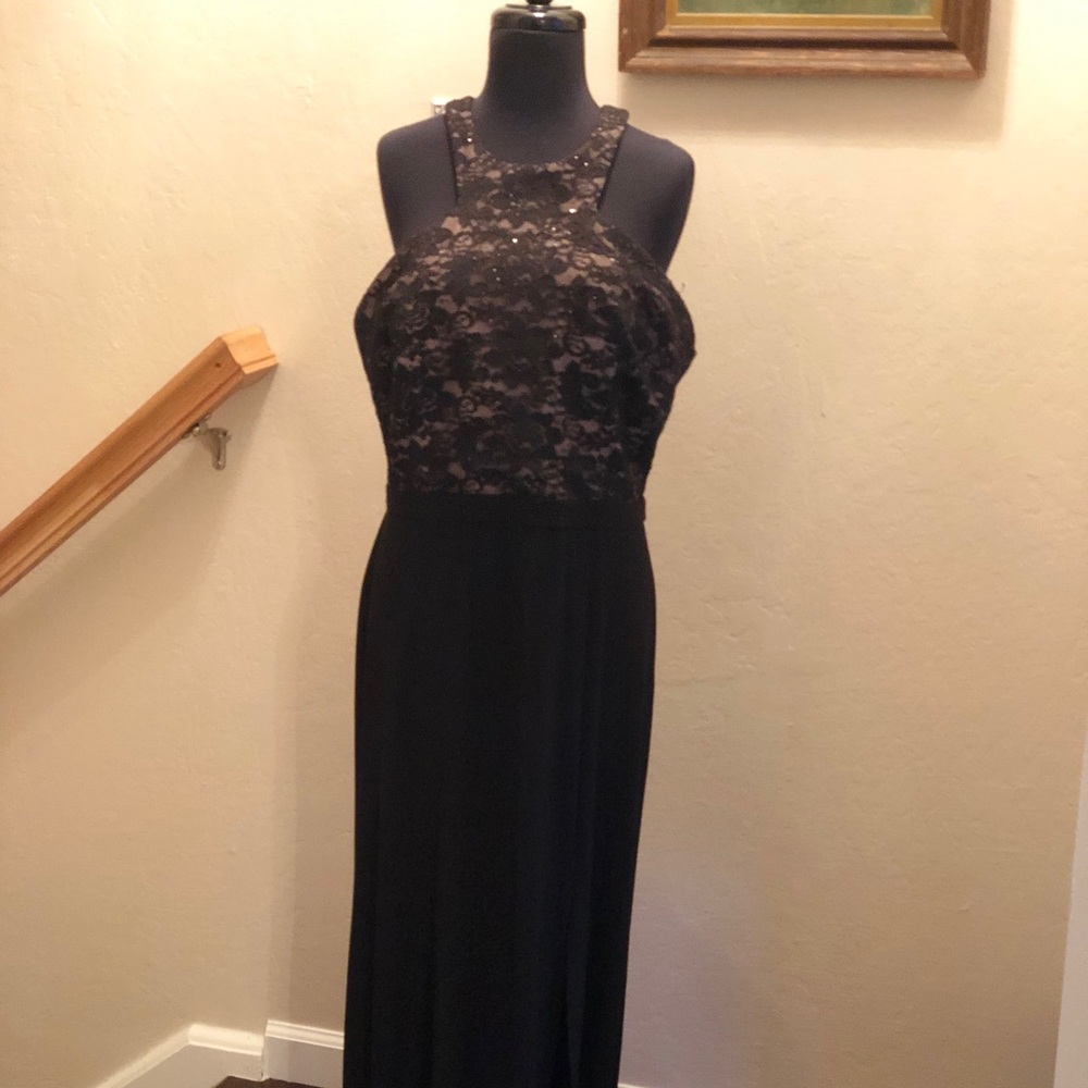 Nightway Sequined A-Line Gown